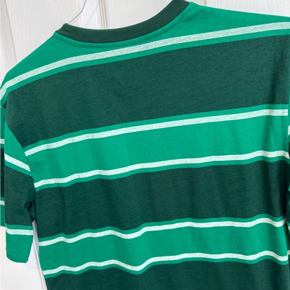 Star Wars- Mandalorian- Green Striped T-shirt Men's Mad Engine Size Medium NEW - Picture 5 of 7